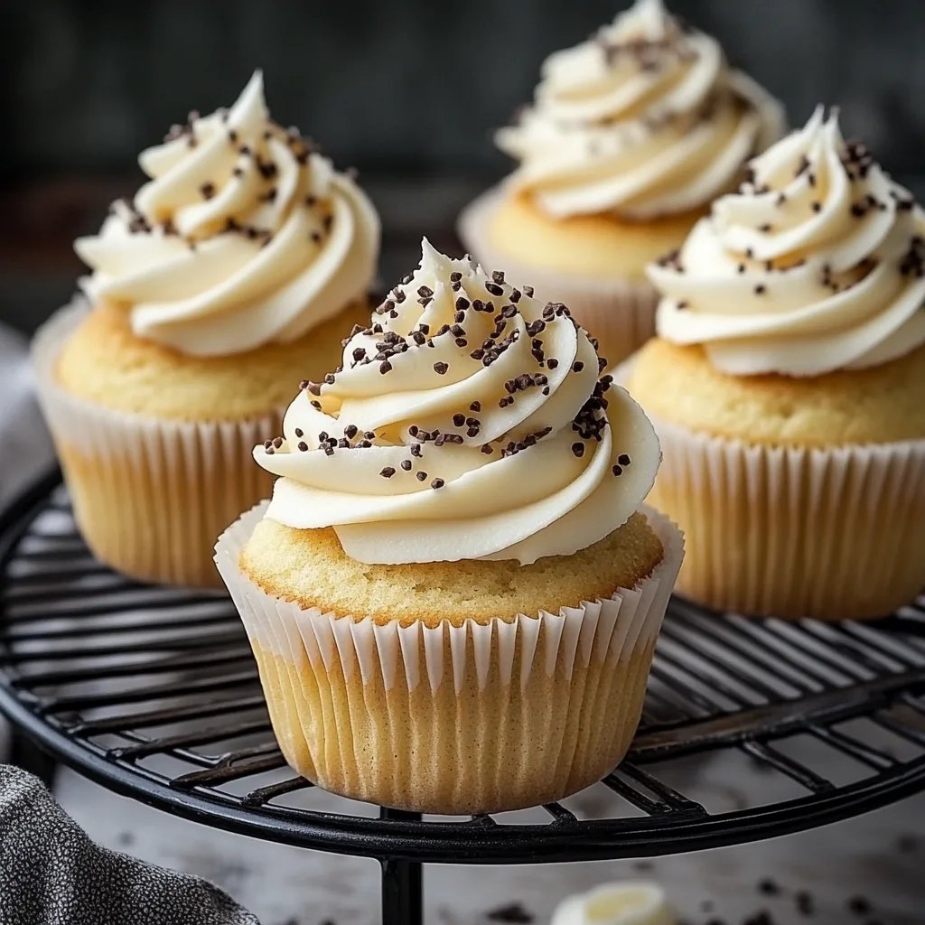 Vanille-Cupcakes mit süßer Buttercreme-Glasur