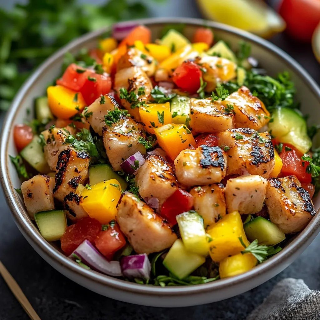 Hawaiianischer Hähnchensalat