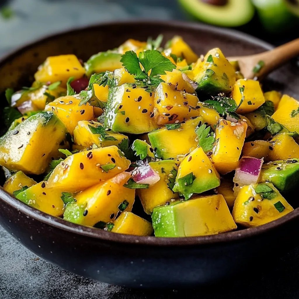 Einfacher Avocado-Mango-Salat