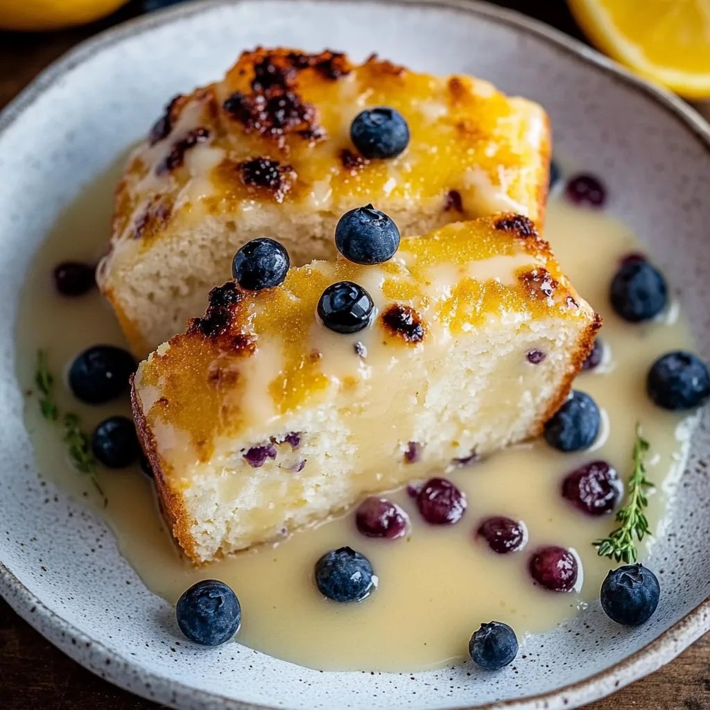 Zitronen-Blaubeer-Pfundkuchen