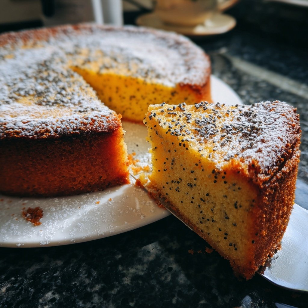 Käsekuchen mit Mohn