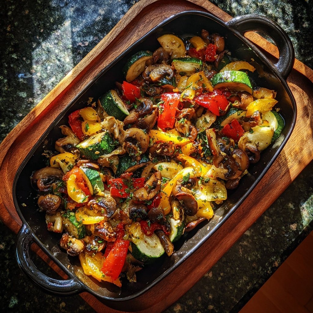 Kalorienarme Ofenpfanne Mit Gemüse