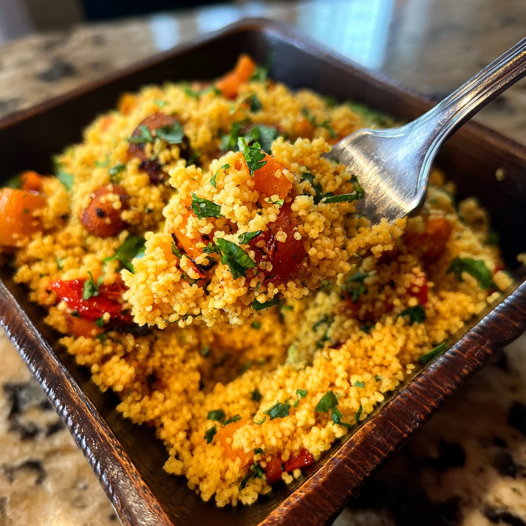 Mittagessen mit Couscous