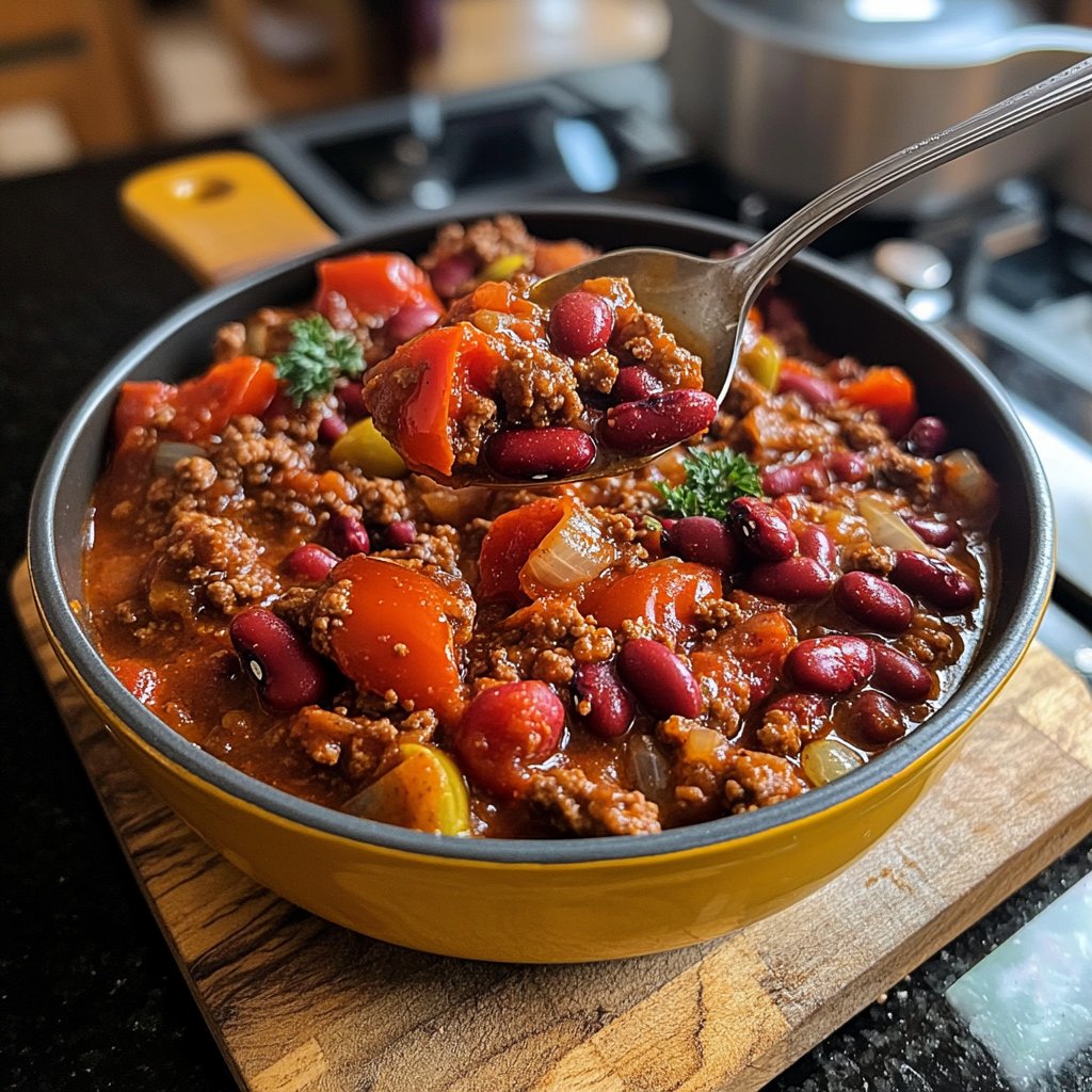 Chili sin Carne mit Tomaten