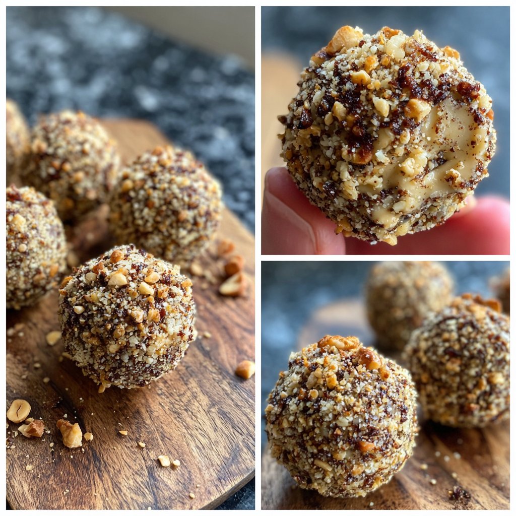 Protein Bällchen mit Haselnussmus