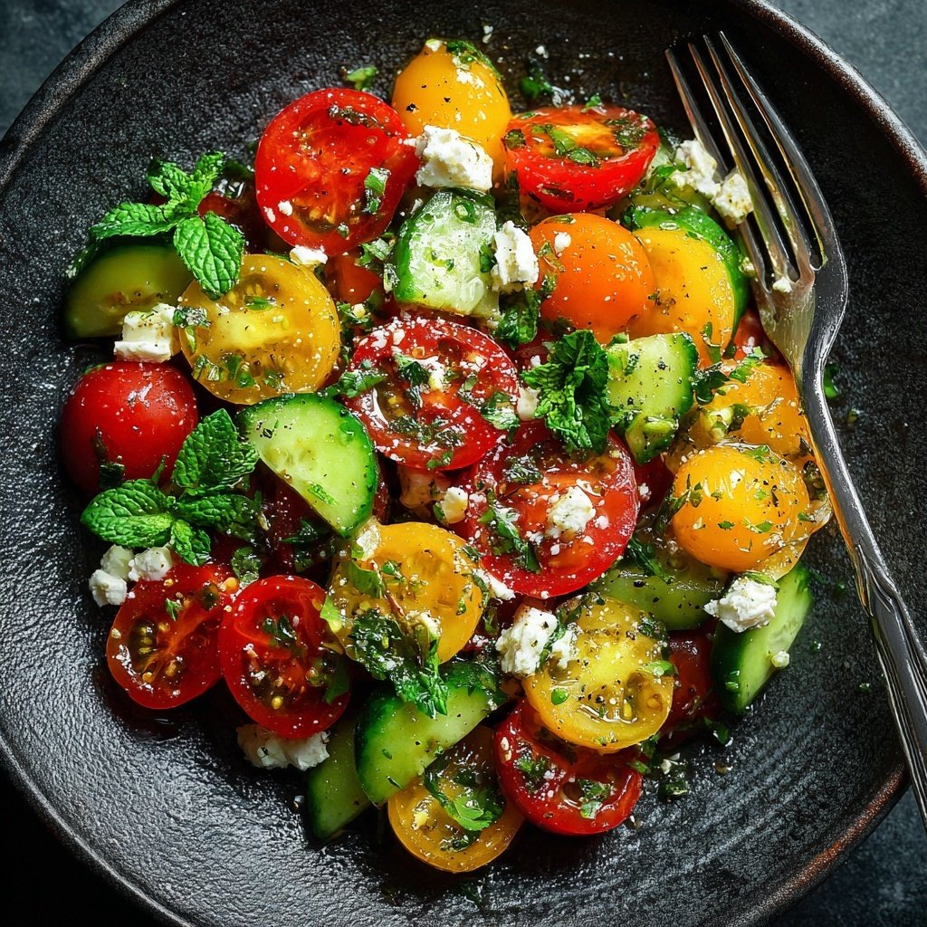 Tomaten Gurken Salat Zum Grillen