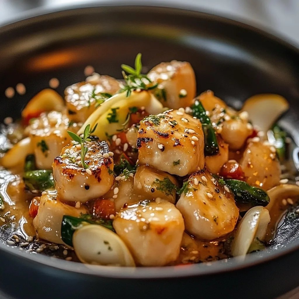 Honig-Knoblauch-Hähnchenpfanne