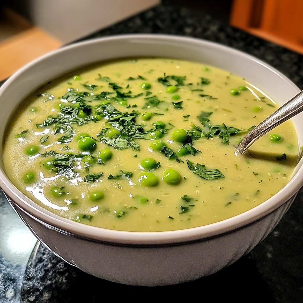Vegane Erbsensuppe