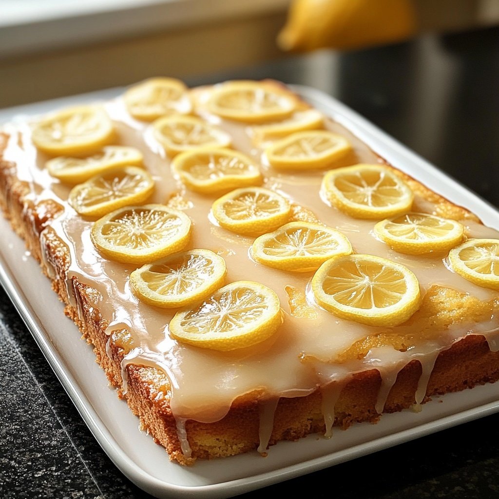 Zitronenkuchen für Gäste