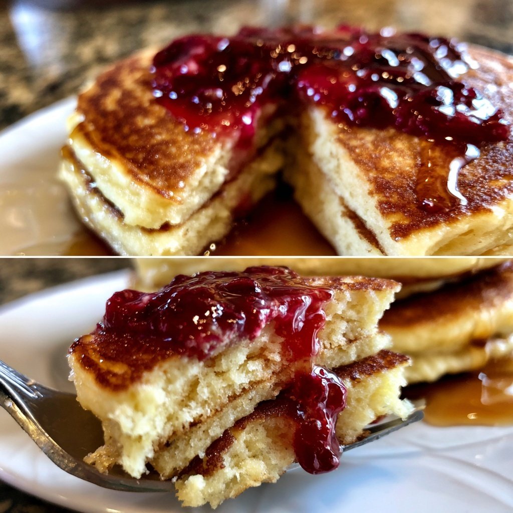 Pfannkuchen mit Heidelbeeren